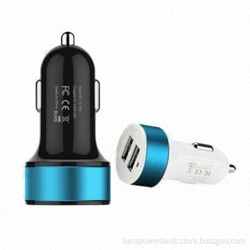 Car Chargers with Intensive Shock-proof and Fire-proof ABS + PC Materials, Rapid Heat-cycle Molding